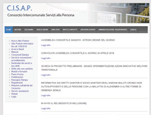 Tablet Screenshot of cisap.to.it